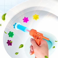 Gel nettoyant WC parfumé aux fleurs, tampons adhésifs en gel anti-odeur, formule écologique pour une fraîcheur longue durée