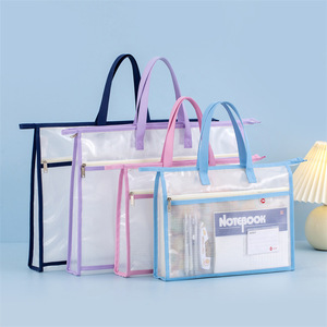 PLAYMAX - Bolsa de Transporte Impermeable y Gruesa con Cierre, Transparente, para Archivos, Estudiantes, Tutorías, Documentos A3, Arte - Product Image 4