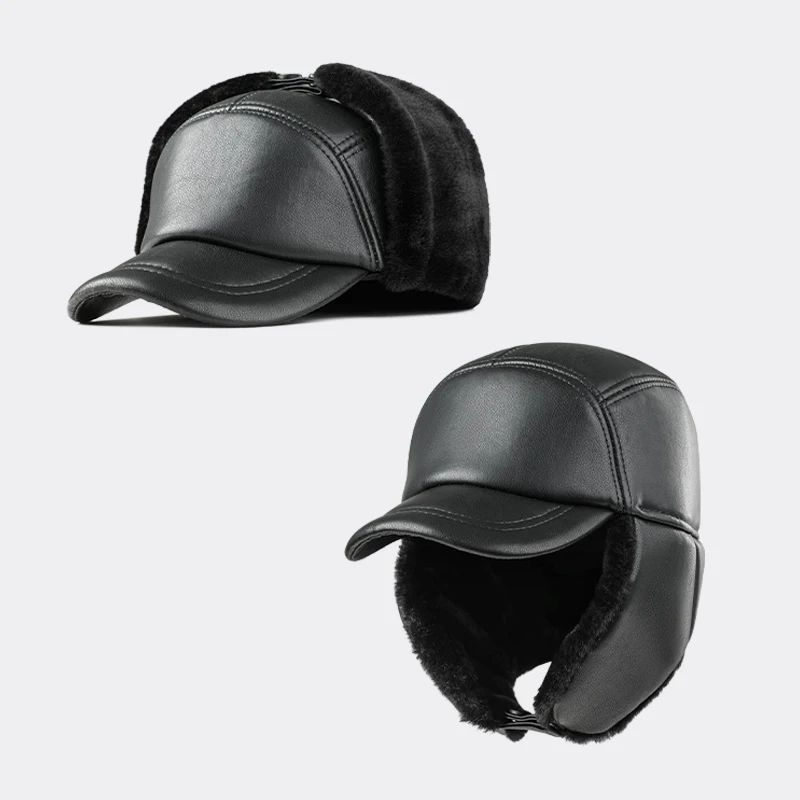 New Design Dad Hat Warm Ear Protect Winter Old Man Hat