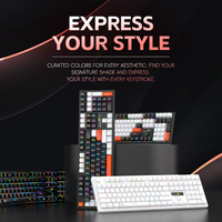 Clavier mécanique OEM, clavier de jeu filaire avec N-Key Rollover, éclairage RGB personnalisé, compatible multi-OS pour PC portable