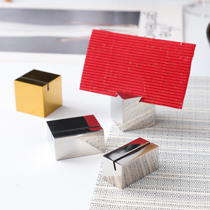 Supports de cartes de <span class=keywords><strong>menu</strong></span>, photos et marque-places en acier inoxydable moderne, finition poli miroir, style minimaliste, pour <span class=keywords><strong>mariage</strong></span>, buffet et <span class=keywords><strong>traiteur</strong></span>, vente en gros - Product Image 6