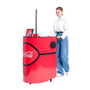 Carrito de Bebidas con Enfriador, Carrito de Venta Móvil de Metal Personalizado para Bebidas Frías y Jugos para Hoteles, Restaurantes y Exteriores - Product Image 1
