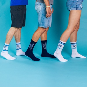 Tùy Chỉnh Tên Thương Hiệu Thiết Kế Trắng Athletic Chạy Calf Sport Socks Với Cushion - Product Image 2