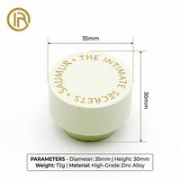 Bouchon Zamac de haute qualité 72g pour diffuseur à bâtonnets 35mm, couvercle en métal massif blanc crème, usine OEM/ODM