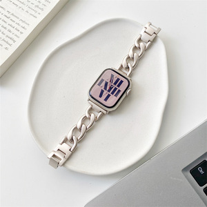 HuaMJ Cinturino per <span class=keywords><strong>Apple</strong></span> <span class=keywords><strong>Watch</strong></span> Starlight Ultra 2023, Popolare Nuovo Modello 38 40 41 42 44 45 49mm in <span class=keywords><strong>Acciaio</strong></span> Inossidabile - Product Image 5