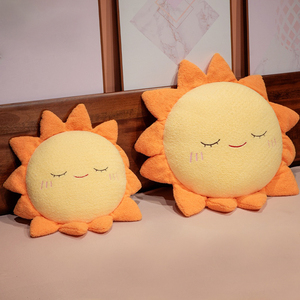 หมอนอิงตุ๊กตาดอกทานตะวันการ์ตูนน่ารัก ของตกแต่งบ้าน สำหรับโซฟาและเก้าอี้ - Product Image 5