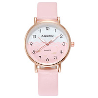 Montre Étudiante Style Coréen Élégante Mignonne Cadran Lumineux Tendance Polyvalente Boîtier en Alliage Quartz Bracelet Acrylique Cadran 43mm