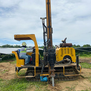 China Hard Rock Solar tipo oruga alta eficiencia EVERSTAR construcción bomba Motor nuevo granja caja de cambios martillo 300 postes/día - Product Image 1