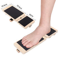 Tabla Inclinada de Madera Ajustable 3 en 1 con Bandas de Resistencia para Fisioterapia, Rehabilitación, Ejercicios de Estiramiento de Pantorrillas