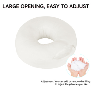 Oreiller perforé pour dormeurs latéraux, oreiller donut pour oreilles, lavable, réglable, coussin d'oreille - Product Image 5