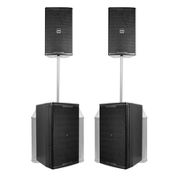 Système audio professionnel personnalisé avec haut-parleurs passifs, caisson de basses alimenté au néodyme de 12 pouces, haut-parleur de médium et de graves