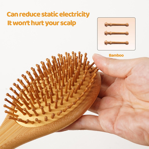 Gỗ Tóc Da Đầu Tạo Kiểu Tùy Chỉnh Mini Lược Gỗ Tre Thiết Lập Cho Nam Giới Túi Chăm Sóc Tóc Lược Với Logo Bàn Chải Massage Gỗ Hot - Product Image 5