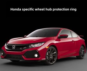 Anillo de Protección para Cubo de Rueda Modificado de 18 Pulgadas, 4 Tapacubos Anticolisión para Civic, Acabado Cromado, Fácil Instalación, ABS - Product Image 2