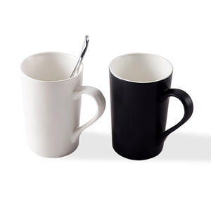 Customizable Ceramic <b>Mug</b> <b>Set</b> With Lid Spoon Screen Printing Gift For Business Present Superior Quality Porcelain Cup - Product Image 5