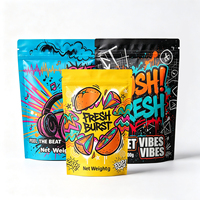 Sachets Doypack personnalisés à fond plat 3,5g 7g 14g 28g, anti-odeur, sacs Mylar 3,5 grammes avec logo personnalisé, marque de premier plan PT
