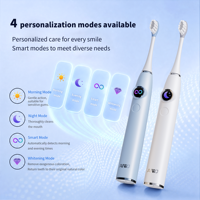 Brosse à dents électrique certifiée FDA BSCI avec écran LED, étanche IPX7, charge sans fil, portable