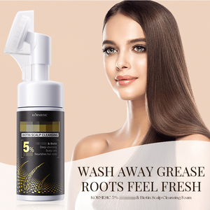 KORMESIC Private Label 150ml Biotin Scalp Cleaning Foam Hair <b>Shampoo</b> Repairing Anti-Dandruff Anti Hair Loss & Growth Products - Product Image 2