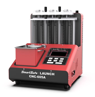 Nettoyeur et testeur d'injecteurs GDI LAUNCH SmartSafe CNC 605A, nettoyage ultrasonique direct des buses d'injection de carburant pour 6 cylindres