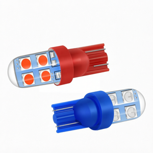 หลอดไฟ LED T10 รุ่น 3030 8SMD ซิลิโคน W5W 12V สีฟ้า สำหรับไฟอ่านหนังสือภายในรถยนต์ ไฟโดม และไฟสัญญาณจอดรถ - Product Image 1
