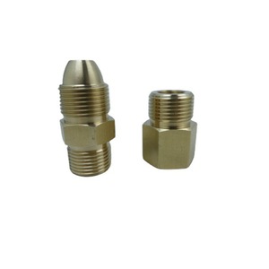 Cga580 To G5/8 Cylinder Connector Copper Adapter For Gas Cylinder Conversion Us Standard - Product Image 2