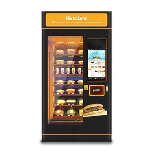 Réfrigérateur combiné intelligent avec écran tactile, distributeur automatique de café, distributeur automatique de salades, kiosque de vente automatique, plateforme de gestion à distance et de publicité - Product Image 2