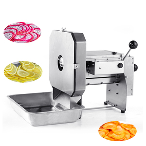 Meilleure qualité Petite trancheuse de fruits électrique manuelle à double usage Trancheuse de citron radis chou gingembre à vendre - Product Image 1