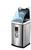 2023 nouveauté 6L capteur sans contact poubelle intelligente en acier inoxydable Camping poubelle