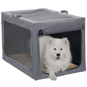 Breathable Pet Dog Kennel Outdoor Travel <b>Crate</b> Soft Sided Backpack <b>for</b> Small Large Dogs <b>Cats</b> Collapsible Pet Carrier Bag <b>Crate</b> - Product Image 1