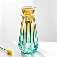 Vase en verre dégradé nordique, moderne et simple, pour la décoration florale de bureau, de la maison ou de mariage