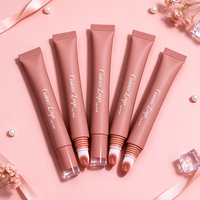 Gloss à lèvres teinté au collagène végétalien, ultra-hydratant, effet naturel, personnalisable avec votre logo, vente en gros