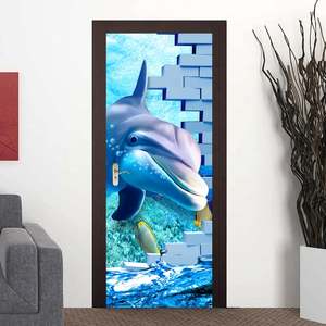 Papiers peints décoratifs pour la <span class=keywords><strong>porte</strong></span> Autocollants Géométrie Design Imperméable Vinyle Autocollant DIY Vue 3D Affiches <span class=keywords><strong>de</strong></span> <span class=keywords><strong>porte</strong></span> pour <span class=keywords><strong>salle</strong></span> <span class=keywords><strong>de</strong></span> <span class=keywords><strong>bain</strong></span> - Product Image 6