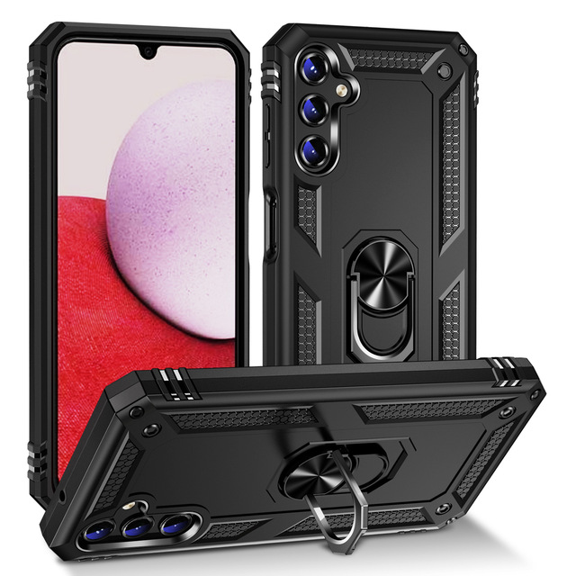 For Samsung A14 360 Rotation Ring Finger Holder Car Phone Cover Case Kickstand Case for Samsung Galaxy A14 5G Covers