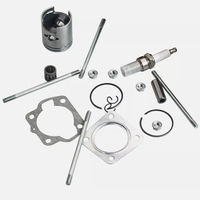 Kit Cylindre Moto Big Bore 44mm LT50 LAT50 avec Joint de Culasse et Kit Piston Moto