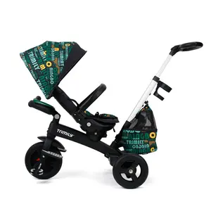 T618a Kid Trike Xe đẩy-Chuyến đi cuối cùng cho liều mạng nhỏ của bạn! Có thể tháo rời sang trọng cha mẹ đẩy thanh của trẻ em ba bánh