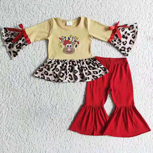 Bộ Quần Áo Bé Gái Phong Cách In Hoa Bộ Quần Áo Trẻ Em Hữu Cơ Dài Tay Bộ Quần Áo Trẻ Em Từ 0 Đến 6 Tuổi - Product Image 2