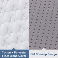 Matelas de sol portable queen size canapé-lit matelas pliant en mousse à mémoire de forme pour le soulagement des douleurs dorsales meubles à usage général pour chambre à coucher