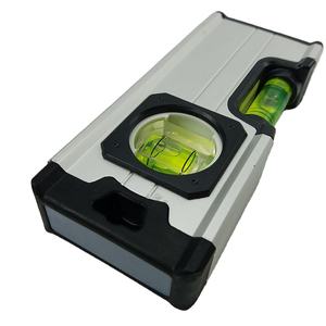 ระดับจิตวิญญาณแม่เหล็กอลูมิเนียมขนาด5นิ้วสุดฮอตพร้อมตะขอโลหะและเครื่องมือฮาร์ดแวร์พวงกุญแจ - Product Image 1