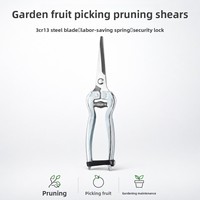 Roestvrijstalen Bypass Snoeischaar 5mm Snijdiameter Rechtshandig PINSHUN Fruitpluk Schaar Boomgaard Tuinschaar