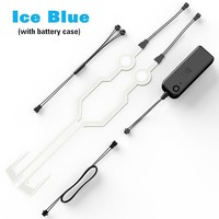 Nouvelle bande de mode casque de nuit lueur bande lumineuse ceinture LED moto casque lumière