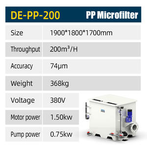 Filtre à tambour rotatif 200 m³/h en PP, système RAS <span class=keywords><strong>intérieur</strong></span>, épurateur de protéines, machine de filtration d'eau, équipement d'<span class=keywords><strong>aquaculture</strong></span> - Product Image 6
