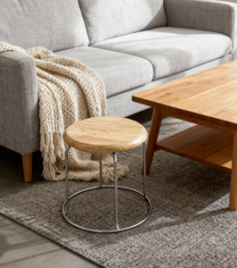 <span class=keywords><strong>2025</strong></span> mới hiện đại sắt và gỗ thanh phân tròn ghế gỗ backless thiết kế và được xây dựng trong phần còn lại chân cho phong cách và thoải mái - Product Image 2