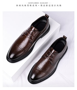 <span class=keywords><strong>Scarpe</strong></span> Formali da <span class=keywords><strong>Uomo</strong></span> in Vera Pelle, Taglia Grande, Leggere, Alla Moda, Oxford Singole, per Matrimonio, Cerimonia, Casual - Product Image 6