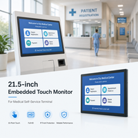 Monitor Táctil PCAP Universal Integrado de 15.6-43 Pulgadas, 4:3 16:9 Full HD, Marco Abierto Delgado, Montaje Empotrado /VGA/DVI/USB, Sistemas Industriales