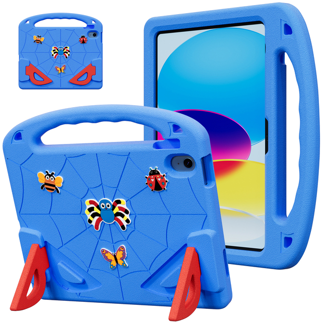 Lightweight Shockproof Handle EVA Kids Stand Cover Case for iPad 10th/11th Gen