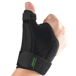 OEM ODM black relieve pain orthopedic soft medical hand spica support belt splint wrist thumb brace