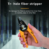 CAILI FT11301T 3-Hole Fiber Optic Stripper Tool Cutting Pliers for Bare Fiber Pigtail Stripping 125m Cladding 1 Year Warranty