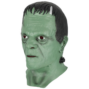 Máscara de Cabeza de Zombi de Halloween, Aterradora, con Cabello Rojo, de Payaso Malvado, Sangrienta, de Látex, para Fiestas de Navidad - Product Image 5