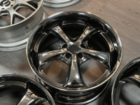Juego de Ruedas Ligeras de Lujo Shadow Chrome de 5 Radios, 5x112 5x114.3, 21 Pulgadas, para Audi A8 S8, Mercedes Clase S, BMW Serie 7