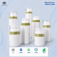 Flacon pompe sans air de luxe pour cosmétiques, 30ml, 50ml, 80ml, 100ml, 120ml, 150ml, 200ml, flacon à vide pour lotion, emballage OEM ODM pour soins de la peau