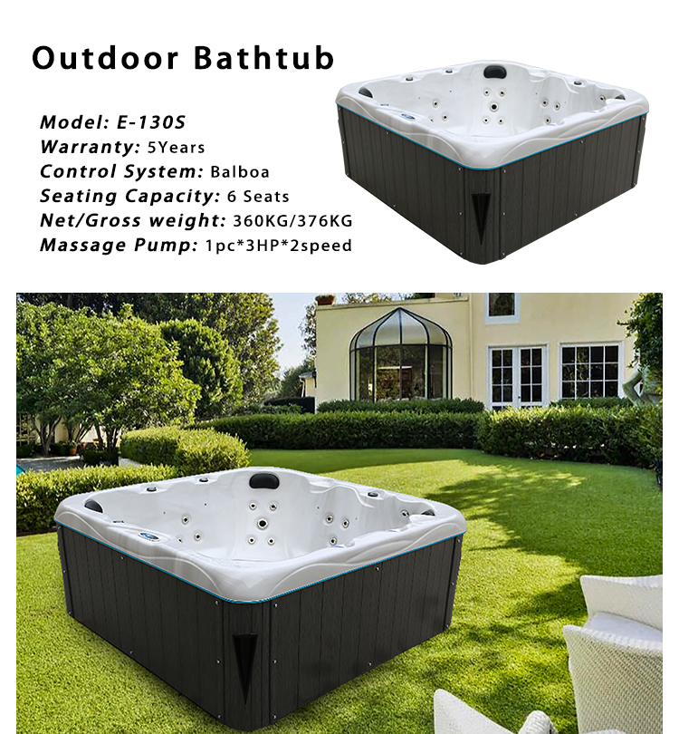 7 Seats Balboa Outdoor Whirlpool Spa Hot Tub With 29 Air Jets